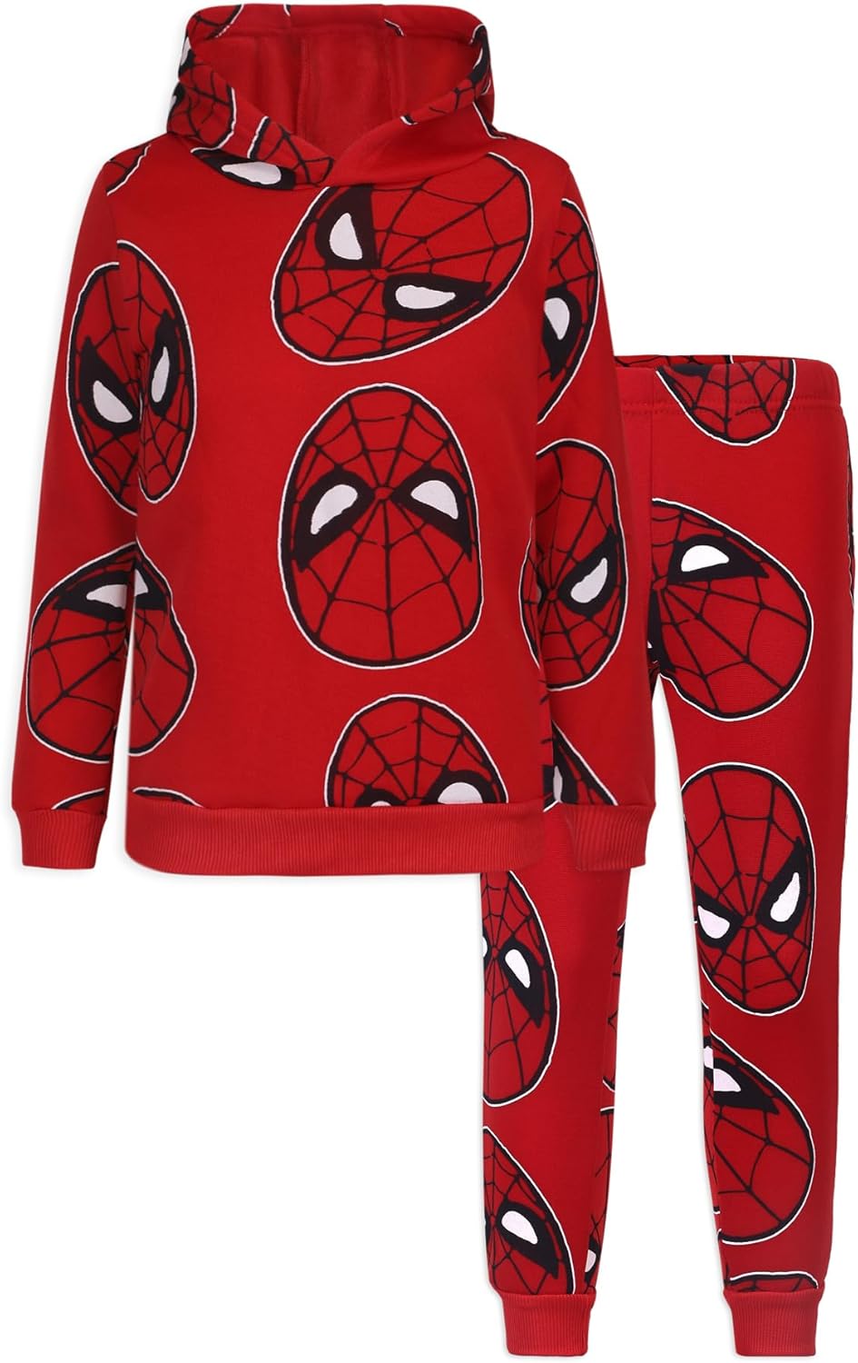 Marvel Spider-Man Boys 2 Piece Hoodie and Pant Sets for Toddlers and Big Kids